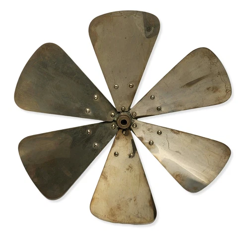 Antique 12" Electric Emerson Meston Fan Blade Brass