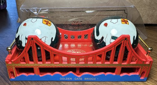 Golden Gate Bridge Elephant Baoding Iron Ball Set New - Picture 3 of 8
