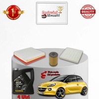 Wartungsset 3 Filter Und ÖL Opel Adam 1.4 16V 64KW 87PS Ab 2012