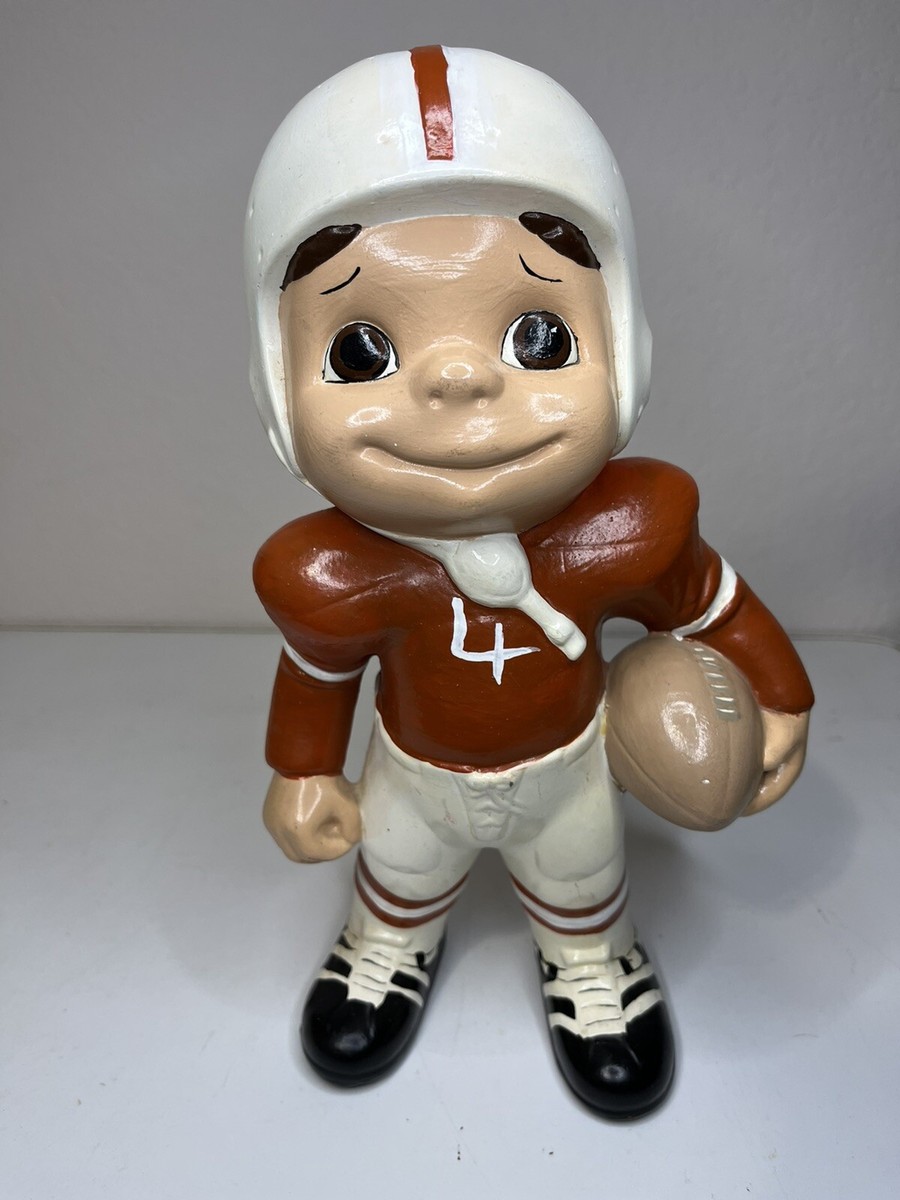 Vintage 1970s Atlantic Mold Smiley Ceramic Figure Football Player