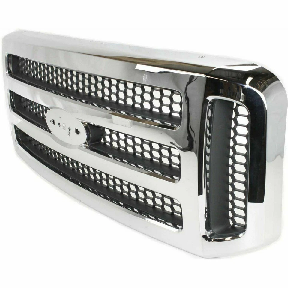 New Chrome Grille For 2005-2007 Ford F-250 F-350 F-450 Super Duty SHIPS TODAY - Image 4 of 4