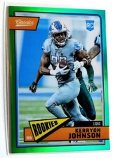 KERRYON JOHNSON 2018 HONORS 33/75 JSY # Prizm Green Rookie RC EAGLES TEAM CLRS