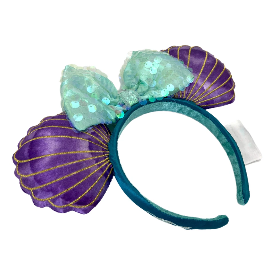 Diadema Iridiscente Púrpura Ariel Fiesta Parques Disney Orejas de Minnie Limitada Foto 4 de 4