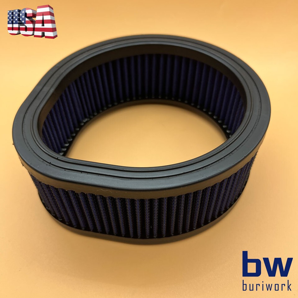 Engine Air Filter Air Filter For Harley Screaming Eagle Intakes S&S Super E & Super G Carbs Hi Flo Blue Air Filter Replacement - Foto 5