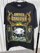 Vintage Stewie Griffin/Tony Montana “American Gangster” PRO POWER T-Shirt XL