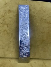 VESPA PX/LML STAR T5 CAST ALLOY MUDGUARD CREST CHROMED CUSTOM HAND ENGRAVED