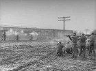 WW2  Photo WWII US Military Police Firing Squad Germany MP  World War Two / 1585