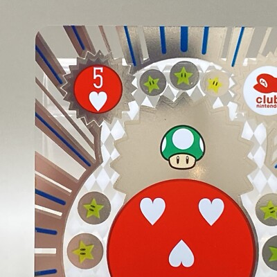 Mario Trump 5 Club Nintendo Premium Membership Benefit Japan 1