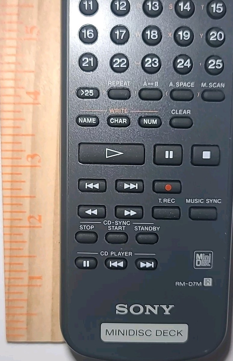 Sony RM-D7M OEM Remote Control for Minidisc Deck | eBay