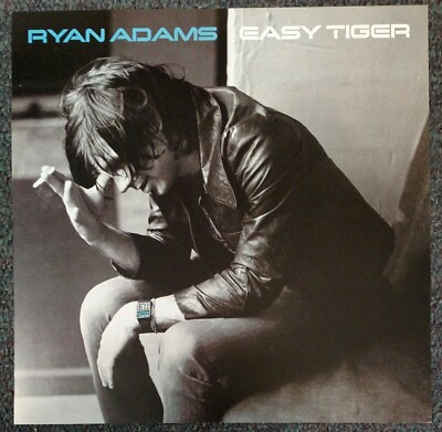 Ryan Adams Easy Tiger 2007 DOUBLE-SIDED CARDBOARD PROMO POSTER FLAT