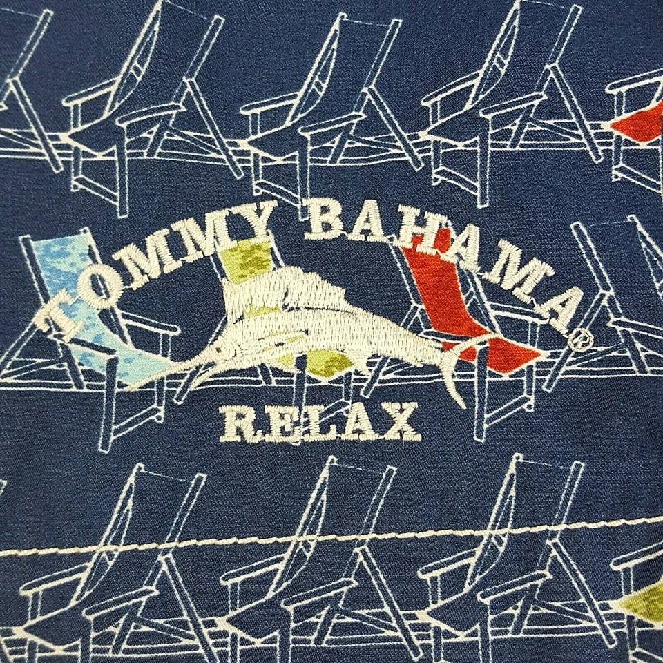 Tommy Bahama Men's Swim Trunks Shorts Blue Red Yellow Pockets 37.5  - Image 2 of 4