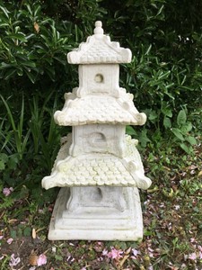 🇬🇧 ORIENTAL STONE PAGODA TEMPLE GARDEN ORNAMENT | eBay