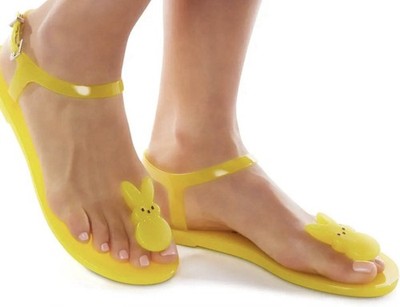 Katy Perry x Peeps Bunny Geli Women Size 9 Yellow Easter Sandals Shoe New In Box