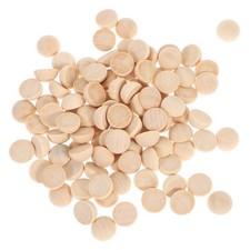  200 Pcs Half Wood Balls Unfinished Diy Garland Bead Craft Beads with Holes