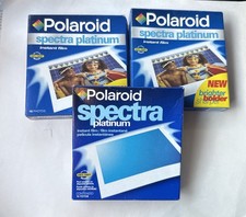 Lot 3 Boxes Polaroid Spectra Platinum Instant Film 10 Per Pack EXPIRED