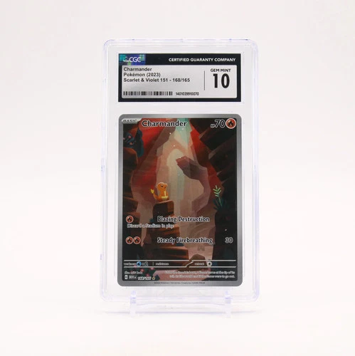 Charmander - 168/165 CGC 10 151 Illustration Rare Pokemon - GEM MT
