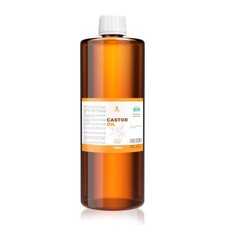 Reines Bio-Rizinusöl | 1 Liter | Kaltgepresst | Antioxidativ, Anti-Aging | 