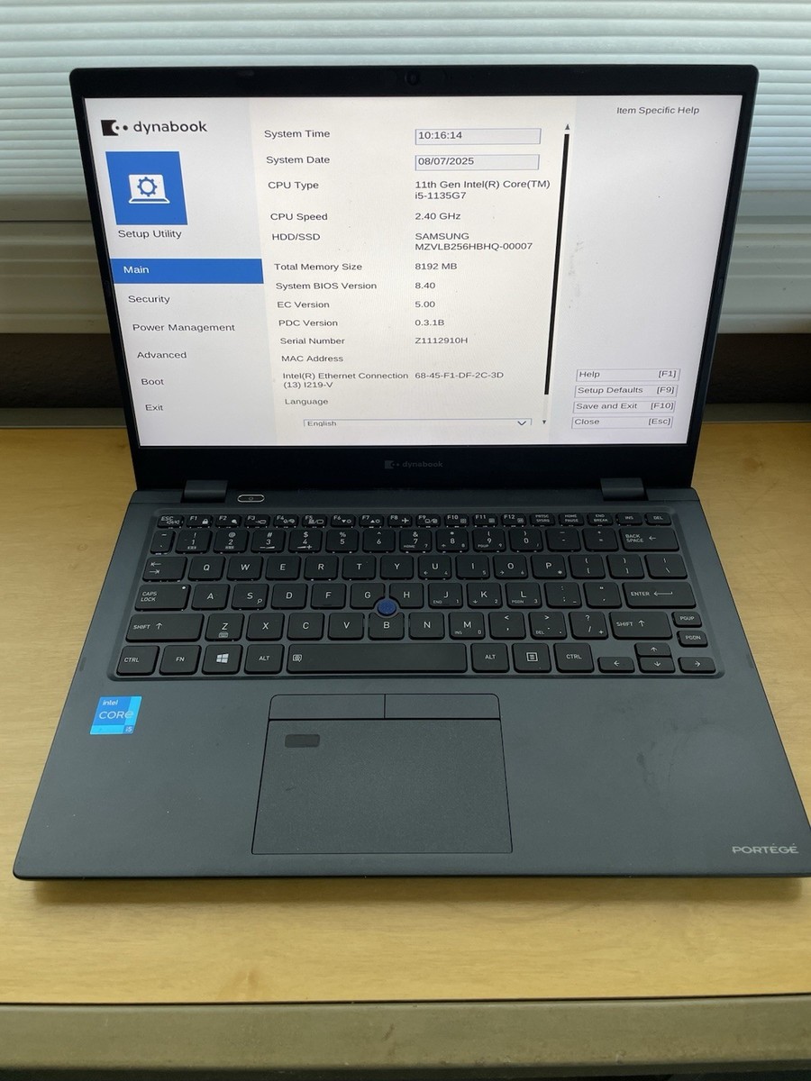 Dynabook Portege X30L-J i5-1135G7 2.4 GHz DDR4 8GB RAM 256GB SSD