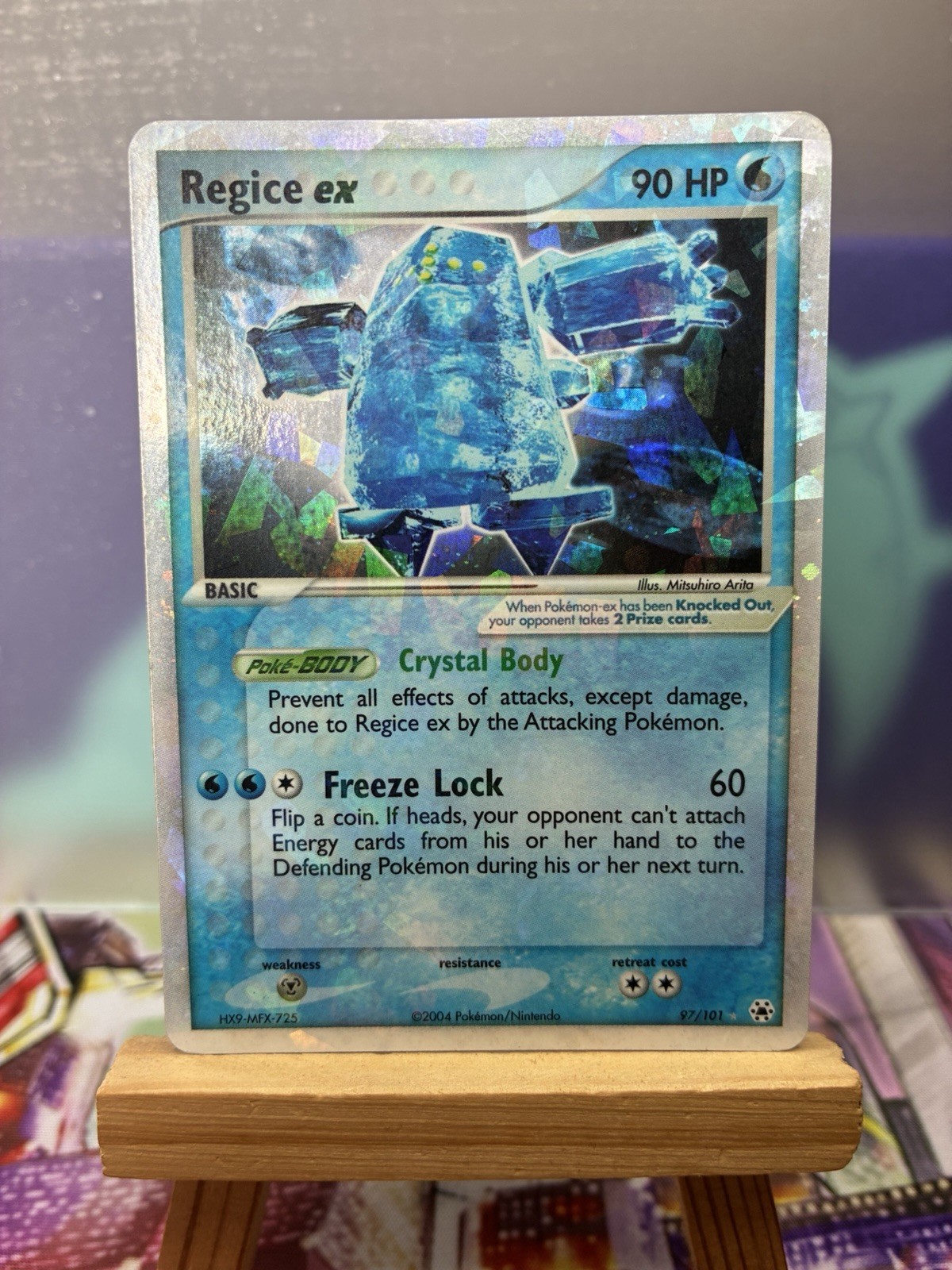 Regice Ex Hidden Legends 97/101 Holo Rare Pokemon TCG Nintendo Cracked Ice LP
