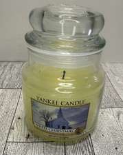 Yankee Candle WHITE CHRISTMAS Small Jar 7oz Retired Housewarmer 80 