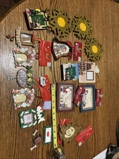 CHRISTMAS Photo Frame Ornament And Decor Set Of 16 NEW WITH TAGS B3