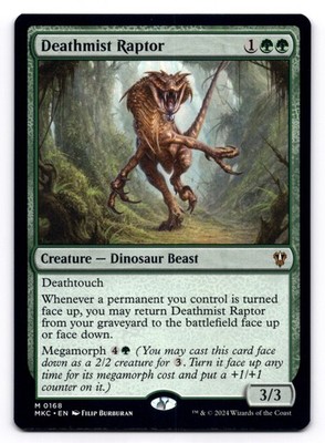 Deathmist Raptor NM Commander: Murders at Karlov Manor 0168 MTG Regular