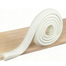 White Foam Edge Guard Protector 2M Length L Shape for Baby Safety Corners