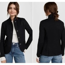 Rag  Bone Slade Blazer Jacket Military Stand Collar Wool Black Size 4 Takisada