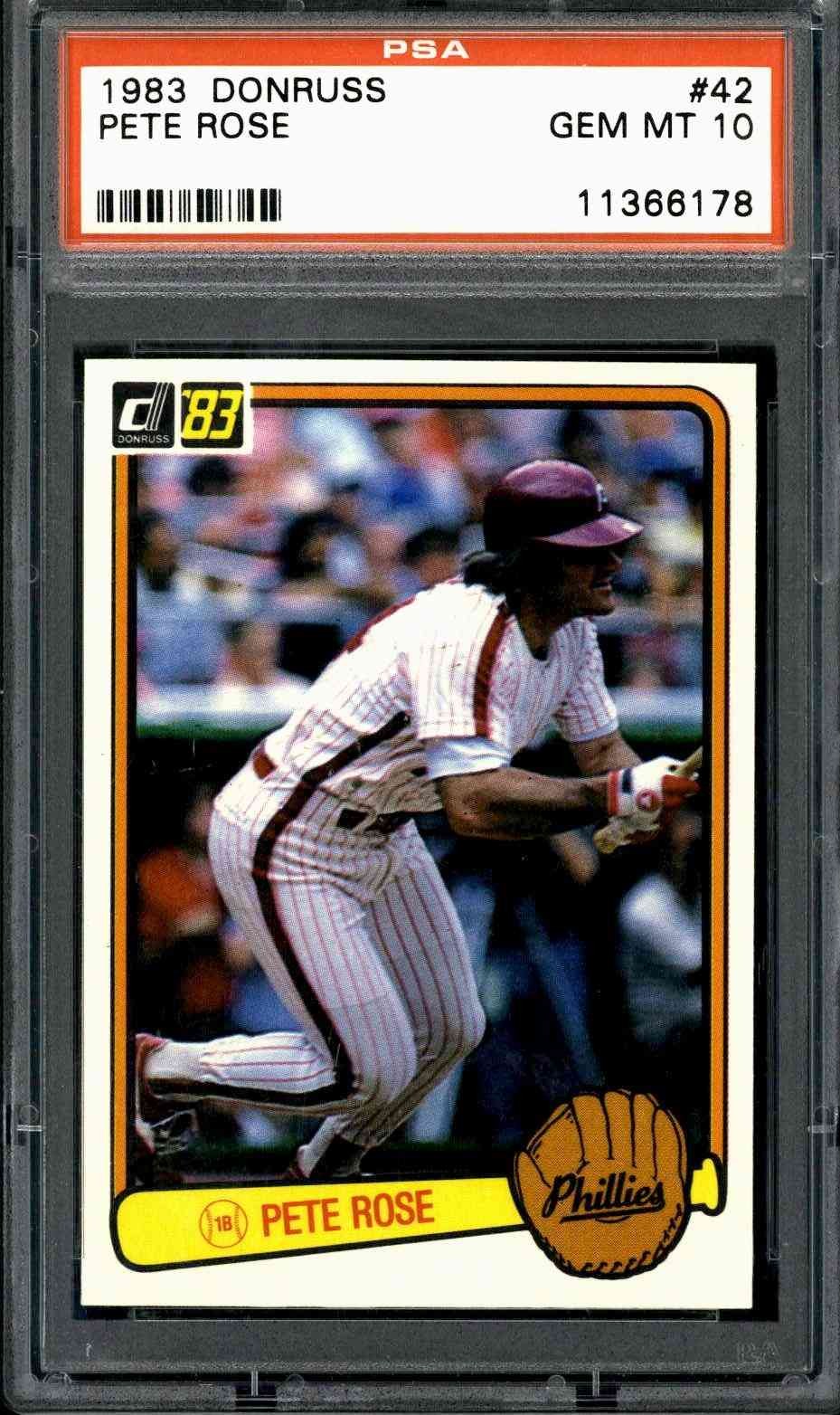1983 Donruss #42 Pete Rose - PSA 10