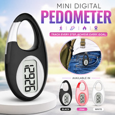 Mini Digital Pedometer 3D Sensor Step Counter With Lanyard Walking Step Trackers