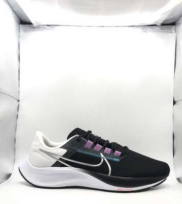 Nike Air Zoom Pegasus 38 Black Metallic Silver White CW7356-003 Men s Size 11