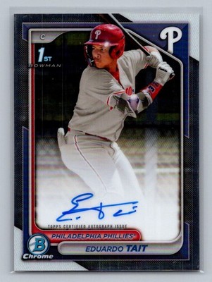 2024 Bowman Chrome #CPA-ET Eduardo Tait Prospect Autographs