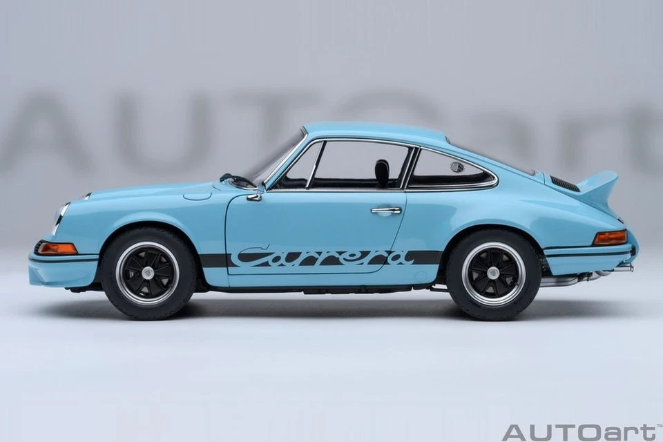 Porsche 911 Carrera 2.7 RS Hellblau Modèle Auto 1:18 Autoart - Photo 3/4