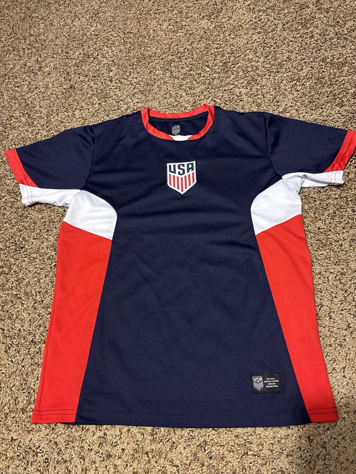 USA Soccer Jersey Shirt USMNT Red White Blue Size Small