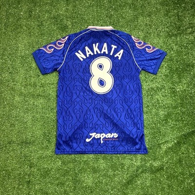 1998 World Cup Japan National Team Jersey Nakata #8 Asics Size XL