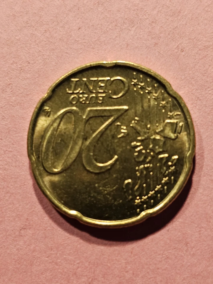 Centavo de 20 euros Bélgica 2002 excelente estado Foto 4 de 4
