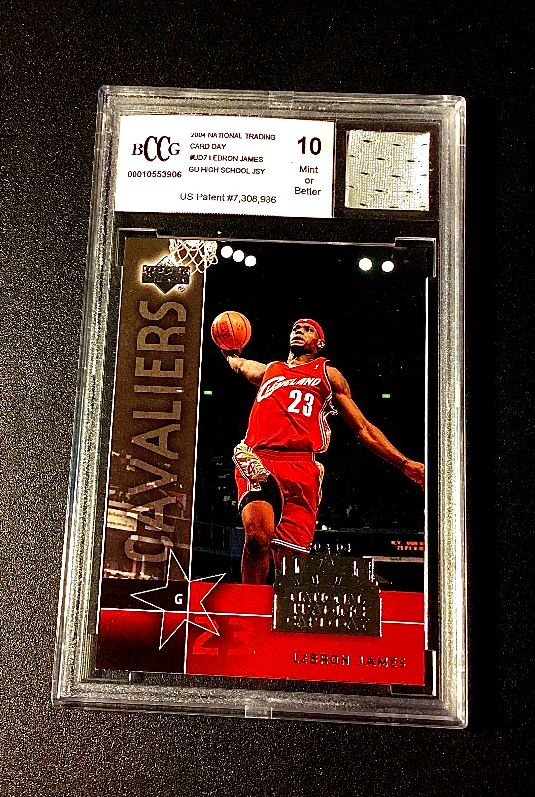Lebron James Game Used Jersey BCCG 10 Rare 2004 Upper Deck Beckett Cavs Lakers 1 view 3
