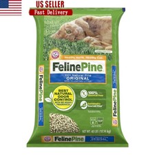 Natural Pine Cat Litter Non-Clumping Odor Control Lightweight Pellets 35lb New