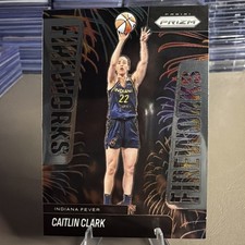 2025 Panini Prizm WNBA #9 Caitlin Clark Fireworks Insert Indiana Fever Hawkeyes
