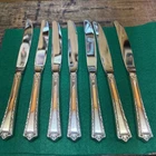 (7) VTG STERLING INTERNATIONAL PROCESSIONAL FINE ARTS DINNER KNIVES 9.25" LONG