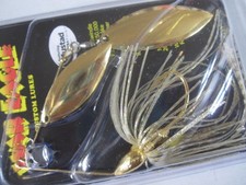 War Eagle Gold Frame Double Willow Spinnerbait 3/8oz #05 Gold Shiner New Piano