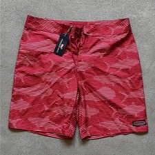 Vineyard Vines Board Shorts Mens 36 Jetty Red Grand Slam Stripe AOP Swim Trunks