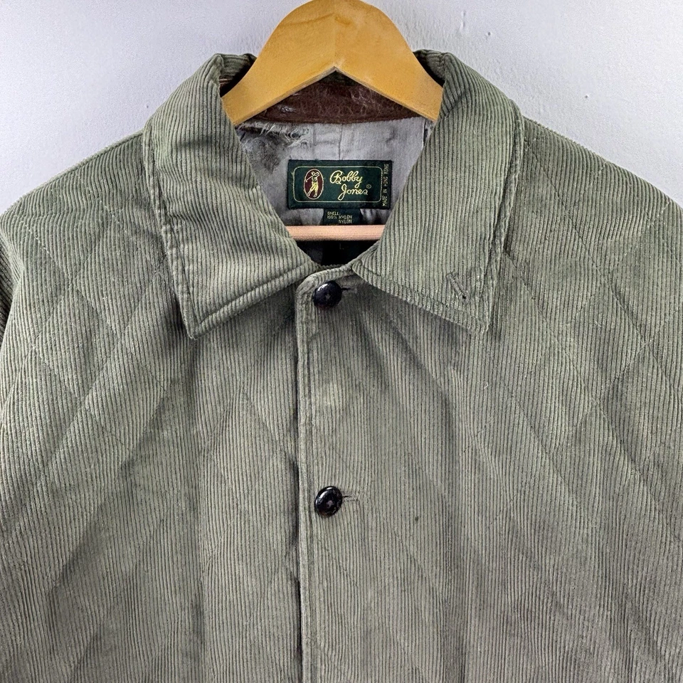 De Colección Bobby Jones Acolchado Pana Adirondack Golf Caqui Verde Para Hombres Grande Foto 2 de 4
