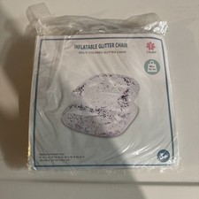 Inflatable Pool Float Glitter Chair Multi Color Glitter Chair 26 x 22 x 16