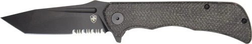 Templar Knife Paladin Folder - 3.27" Black Micarta Tanto D2!