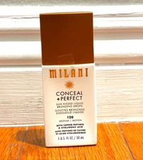 Milani Conceal + Perfect Sun Kissed Liquid Bronzing Drops, 120 Medium, SEALED