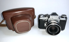 Edixa Mat Reflex B-L  + Carl Zeiss Jena Q1 Tessar 2,8 50mm Prismensucher Case