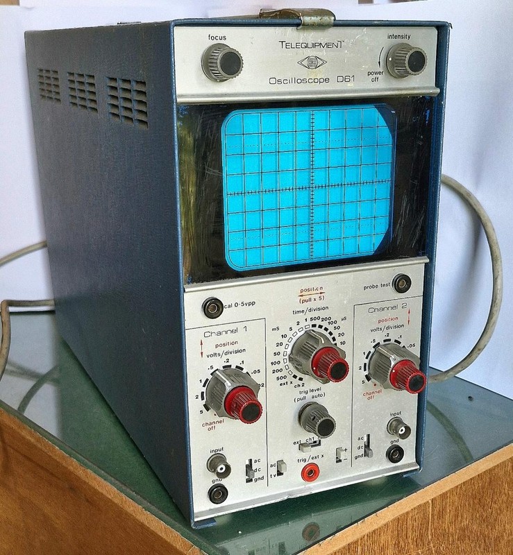 Telequipment  Oscilloscope D61 Ex Rolls Royce Bristol, Powers On, Good Condition