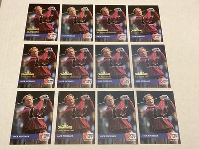Jack Nicklaus 1991 PRO SET #201 1991 GOLD STAMP VARIATION LOT Of 12