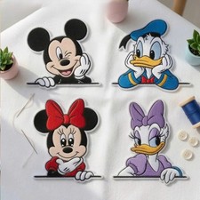 Embroidered Mickey Mouse Friends Patch Iron On, Mickey Iron on Patch